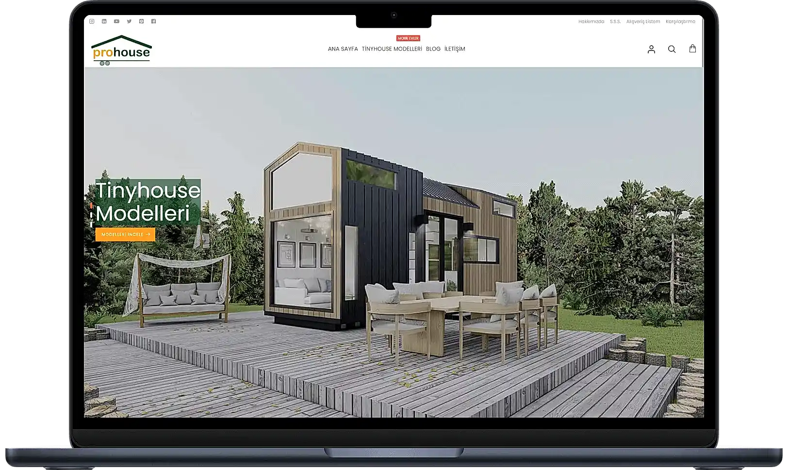 ProHouse e-ticaret web sitesi